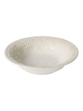 Set of 4 Pioneer Woman Vintage Lace Bowls Linen Cottagecore Stoneware 8” New